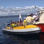 Boat on Lake Taupo